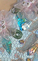 detail of Crystal Fountain tutu decoration