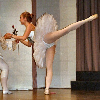 white classical ballet tutu