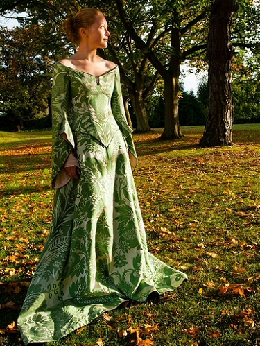 medieval wedding dresses green