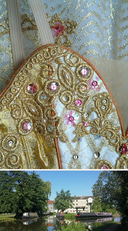 how to make pink and gold embellished tutu