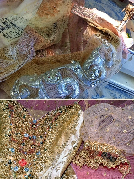 Royal Ballet Aurora alterations and Rossetti Sugar Plum bodice decoration
