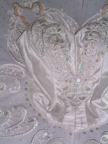 detail of bodice embellishment